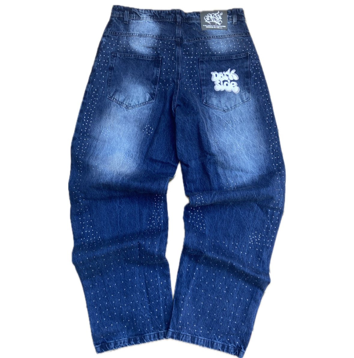 DENIM RHINESTONE BLUE