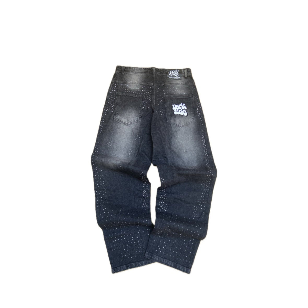 DENIM RHINESTONE BLACK