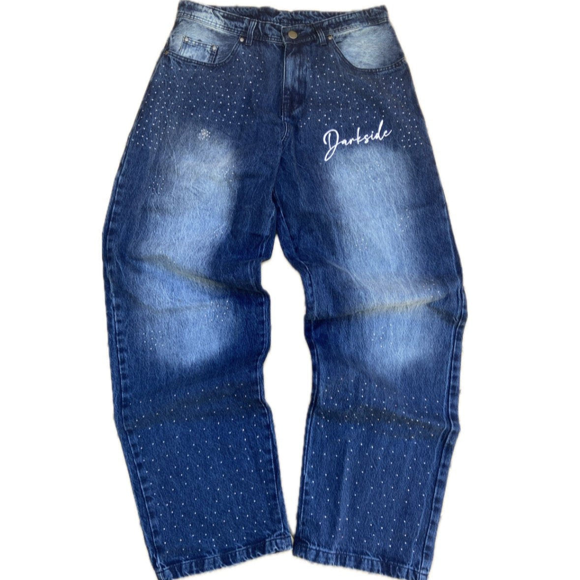 DENIM RHINESTONE BLUE